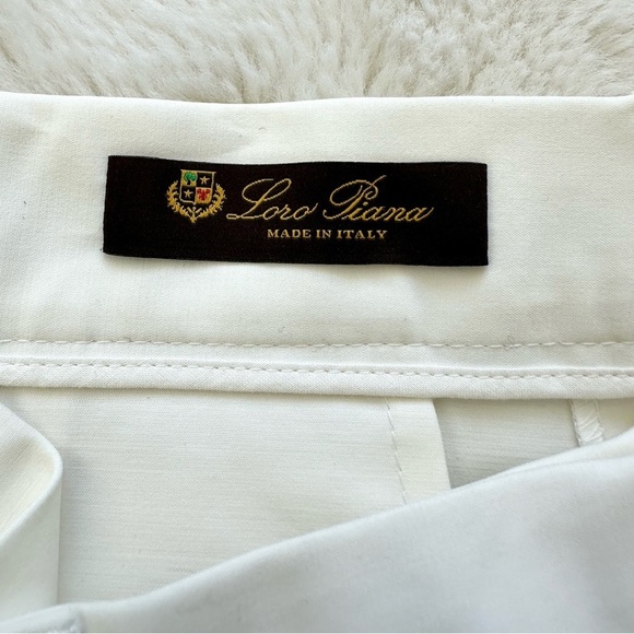 NEW!! Loro Piana women white shorts size 10 US Authentic - Picture 7 of 7